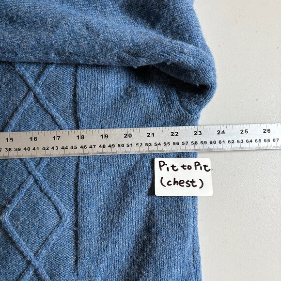 Aran Woollen Mills Merino Wool Lined Full Zip Cardigan Sweater - Men's Size M - Picture 10 of 12